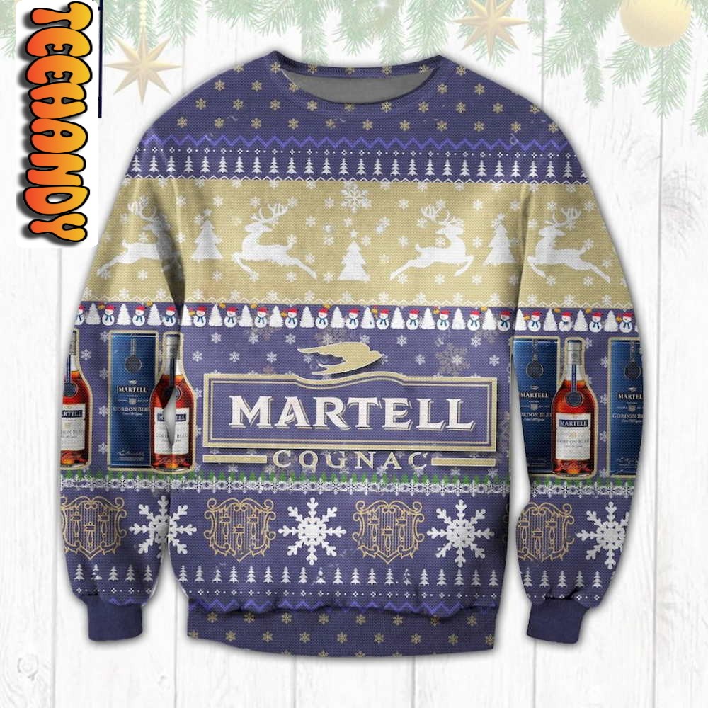 Premium Martell Cognac Ugly Christmas Sweater