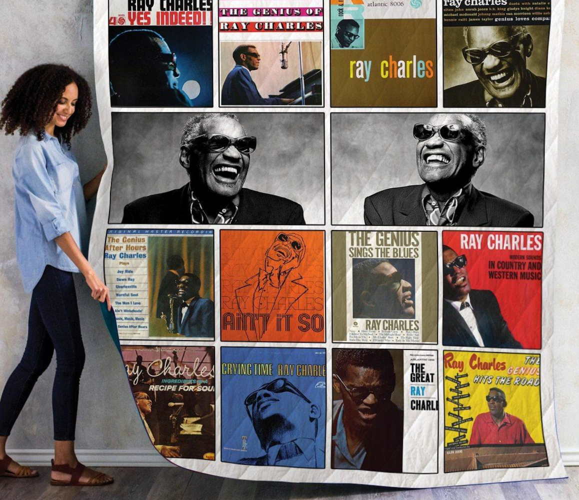 Ray Charles Albums 3D Quilt Blanket