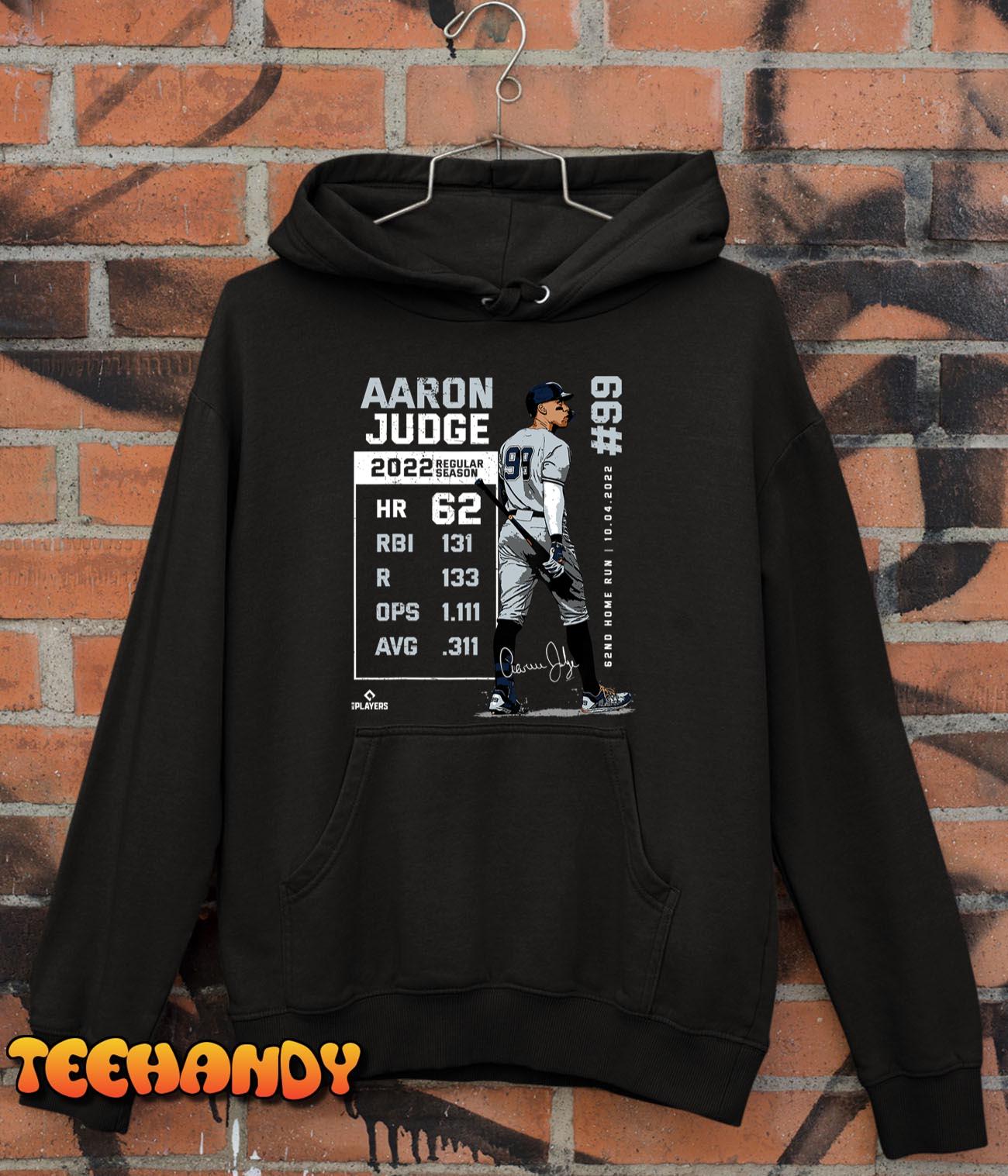 Aaron Judge AL Single-Season 62 Home Run Record Shirt, hoodie, sweater,  long sleeve and tank top