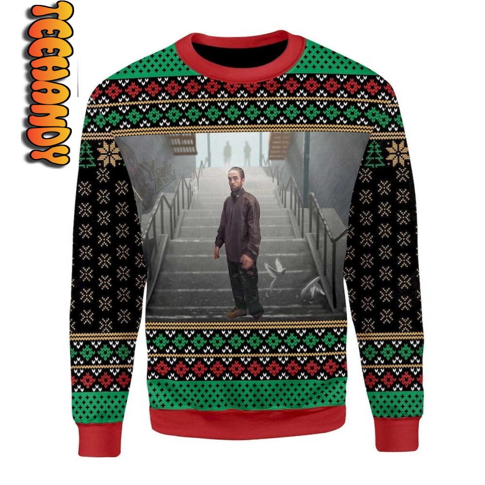 Robert Pattinson Christmas Ugly Sweater