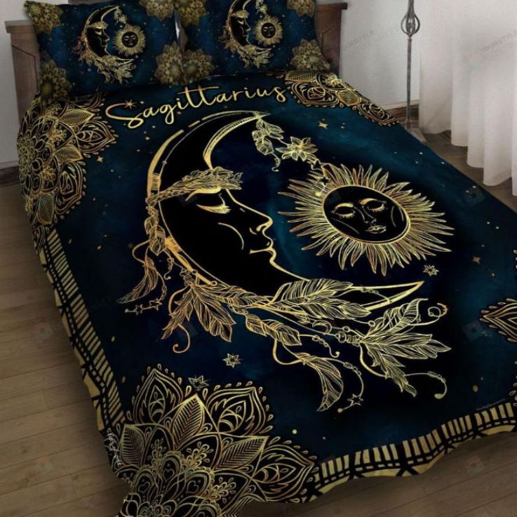 Sagittarius – Sun And Moon Mandala 3D Bedding Set