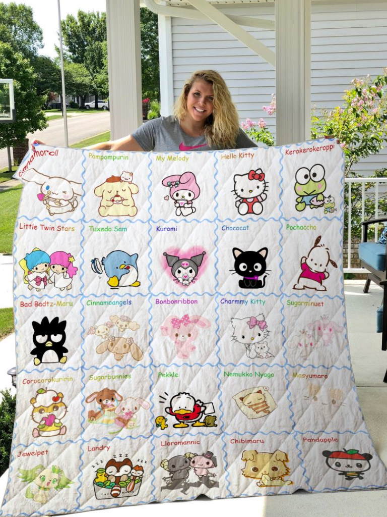 Sanrio 3D All Over Printed Quilt Blanket