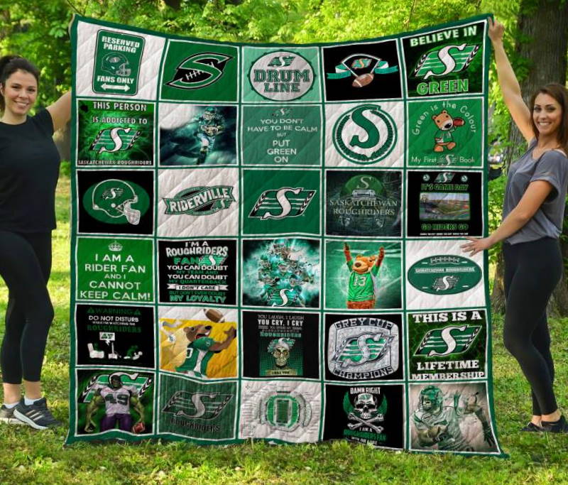 Saskatchewan Roughriders 3D Quilt Blanket