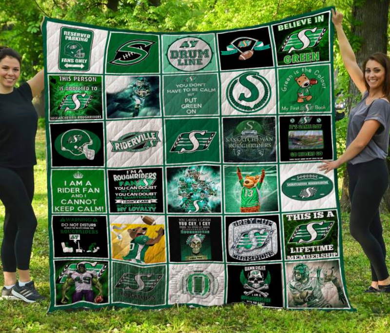 Saskatchewan Roughriders 3D Quilt Blanket