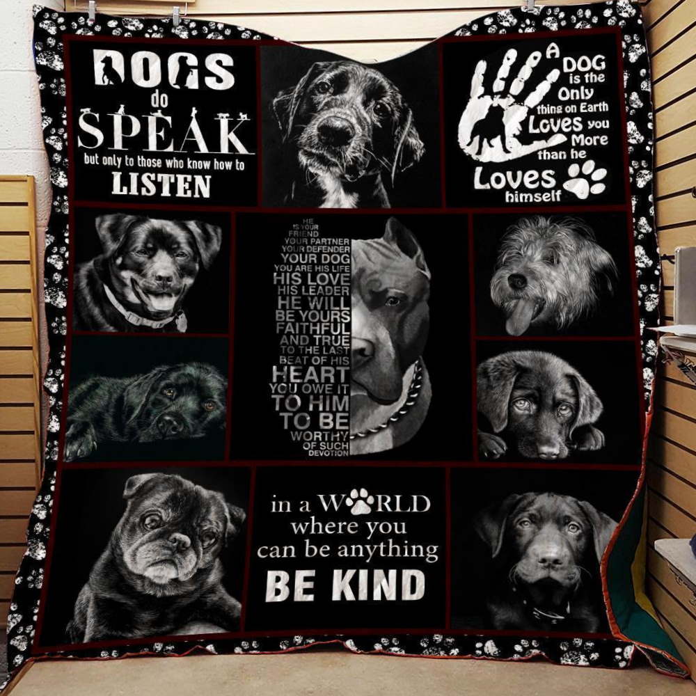 Save The Dog 3D Quilt Blanket