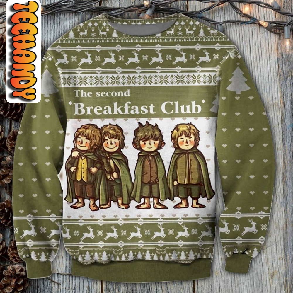 Second Breakfast Club Ugly Christmas Sweater