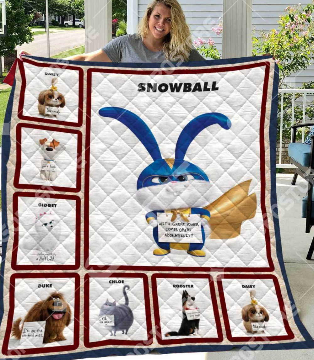 Secret Life Of Pet Like 3D Quilt Blanket