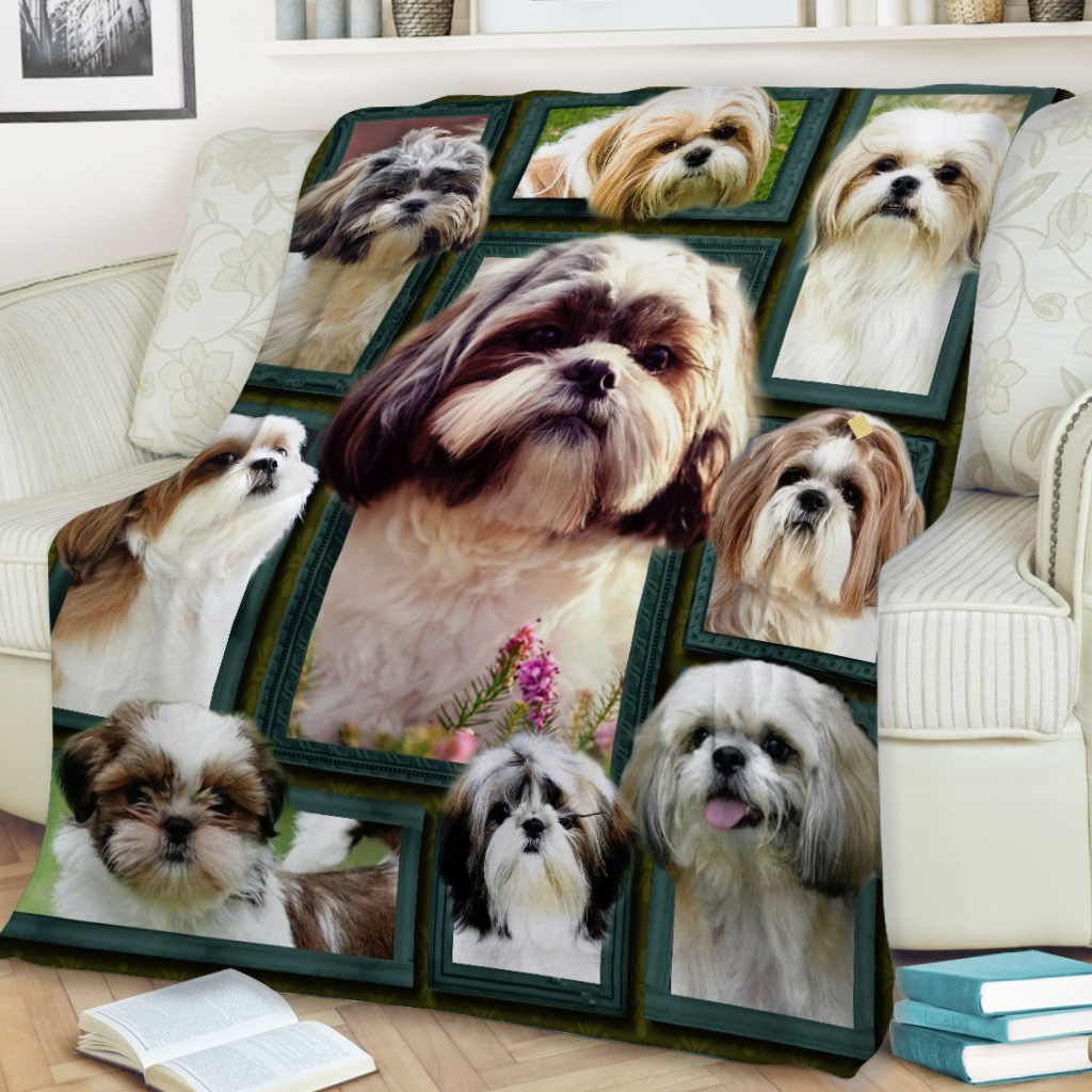 Shih Tzu Beauty 3D Quilt Blanket