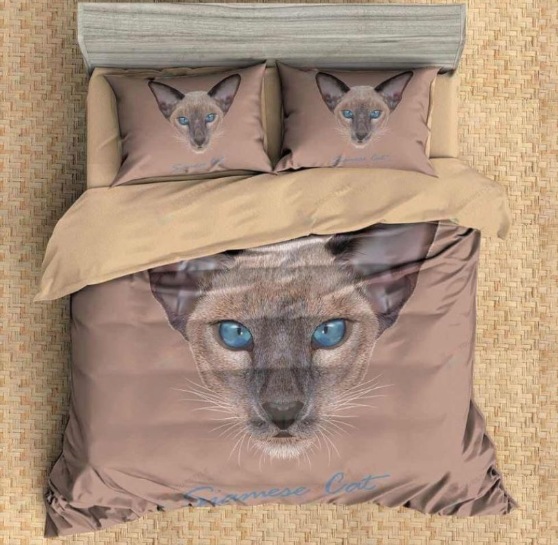 Siamese Cat All Over Printed Bedding Set