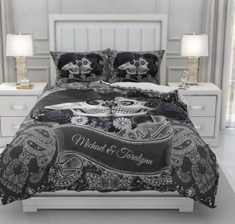 Skull And Crows 3D Bedding Sets