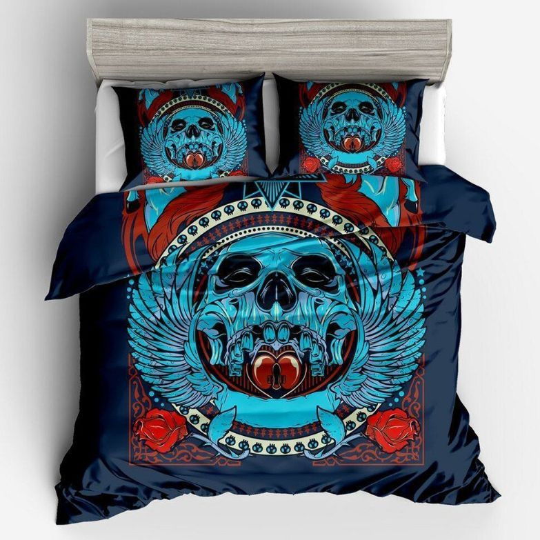 Skull Cotton Bed 3D Bedding Set