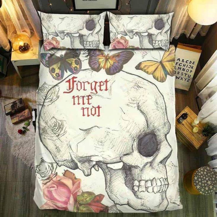 Skull Forget Me 3D Bedding Set