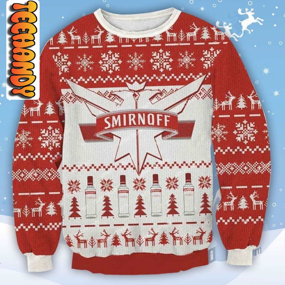 Smirnoff Vodka Ugly Christmas Sweater