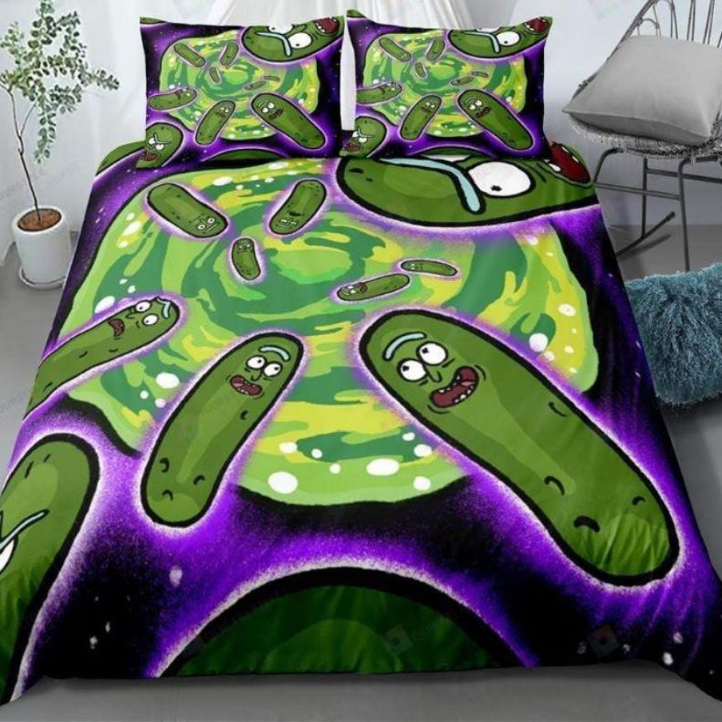 Sneaky Cucumber Psychedelic 3D Bedding Set