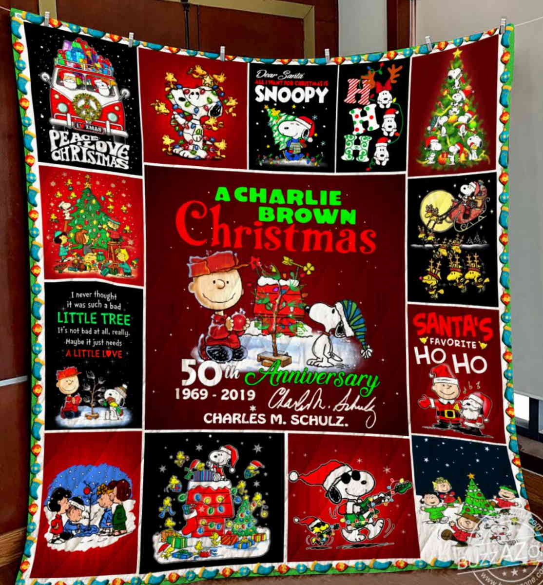 Snoopy 5 Aniversary Quilt Blanket