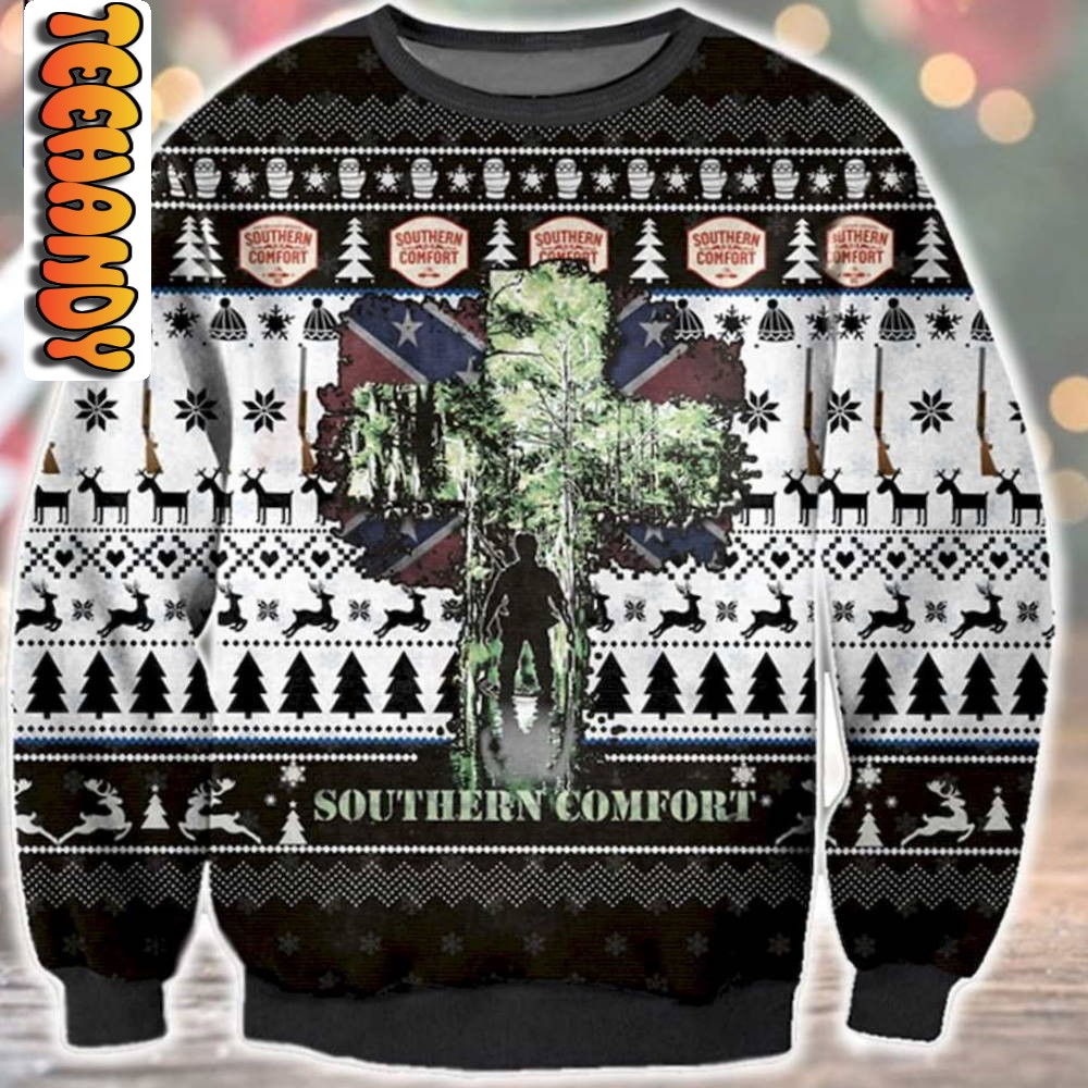 Southern Comfort Ugly Christmas 3D Sweater