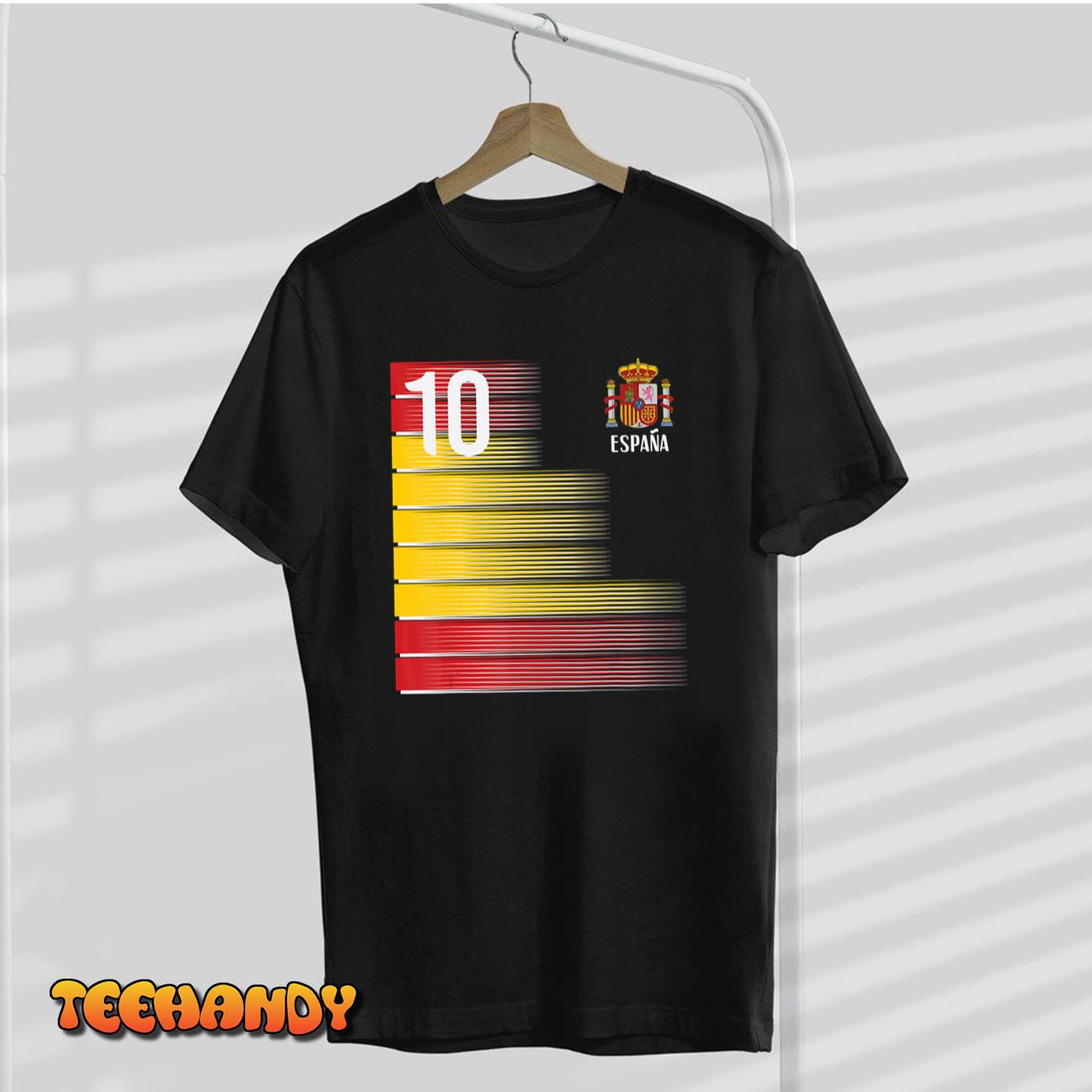 Spain Number 10 Espana Spanish Soccer Men Women Kids Boys T-Shirt