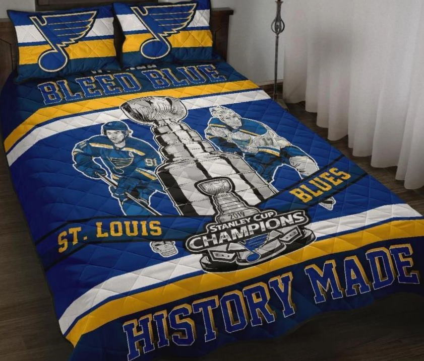 St Louis Blues History Made 3D Bedding Set