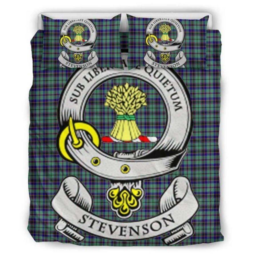 Stevenson Clan Badge Tartan 3D Bedding Sets