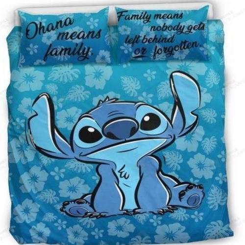 Stitch Ohana  All Over Printed 3D Bedding Set