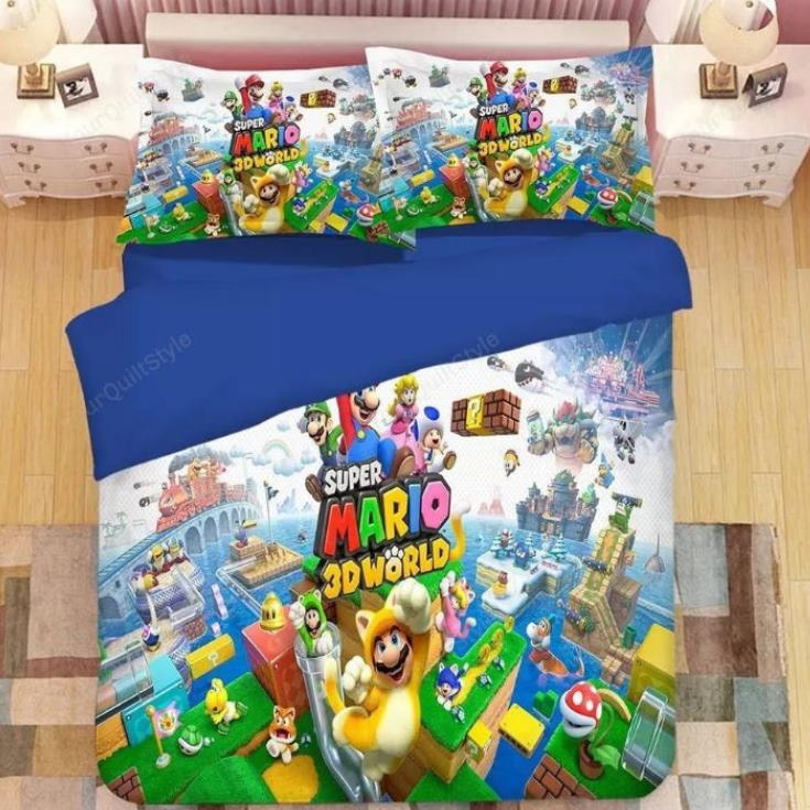 Super Mario Bros 3D Bedding Set