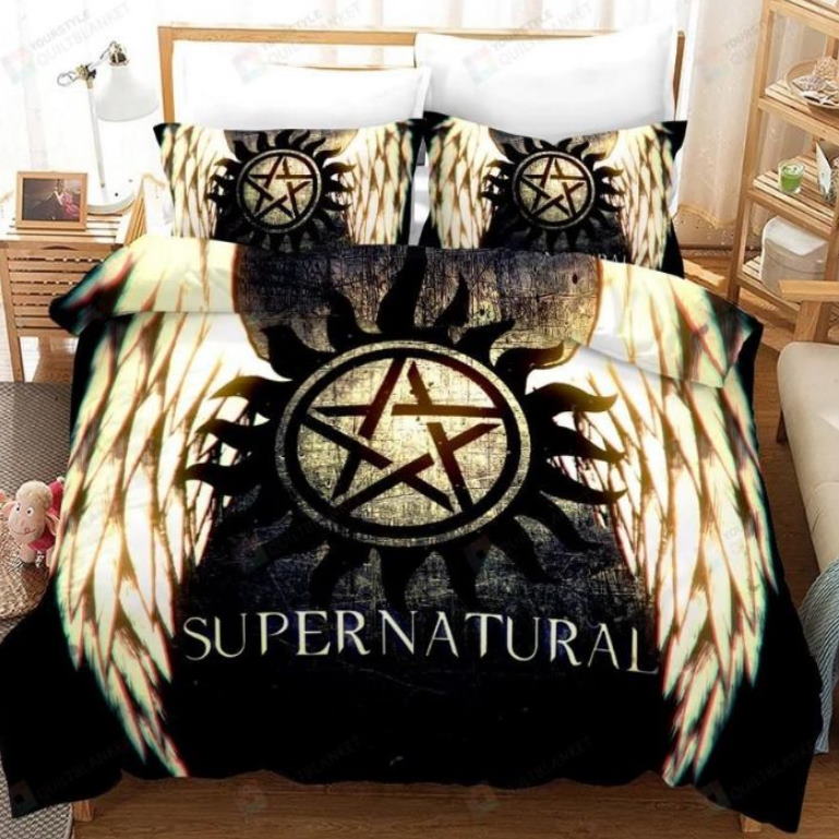 Supernatural American Dark Fantasy TV Series 3D Bedding Set