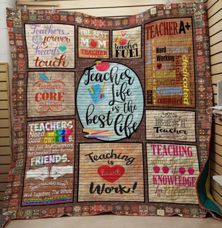 Teacher Life Is The Best Life 3D Quilt Blanket