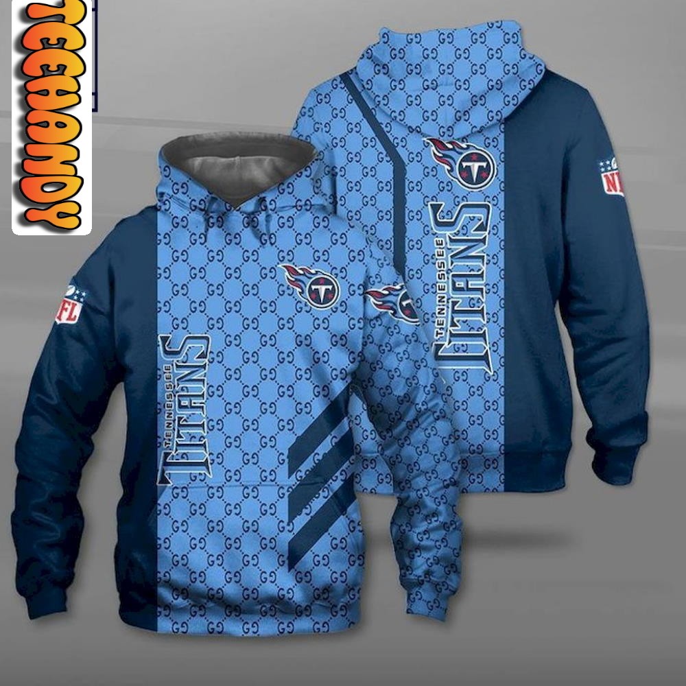 Tennessee Titans Luxury Design NFL Hoodie 3D