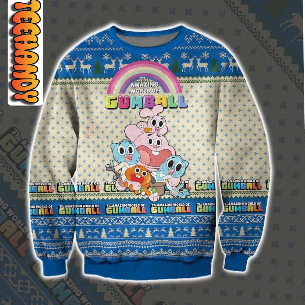 The Amazing World of Gumbal Ugly Christmas Sweater