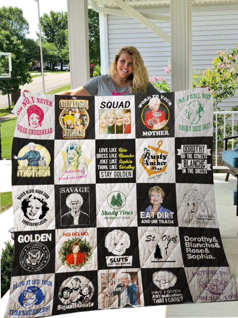 The Golden Girl Tshirt Quilt Blanket