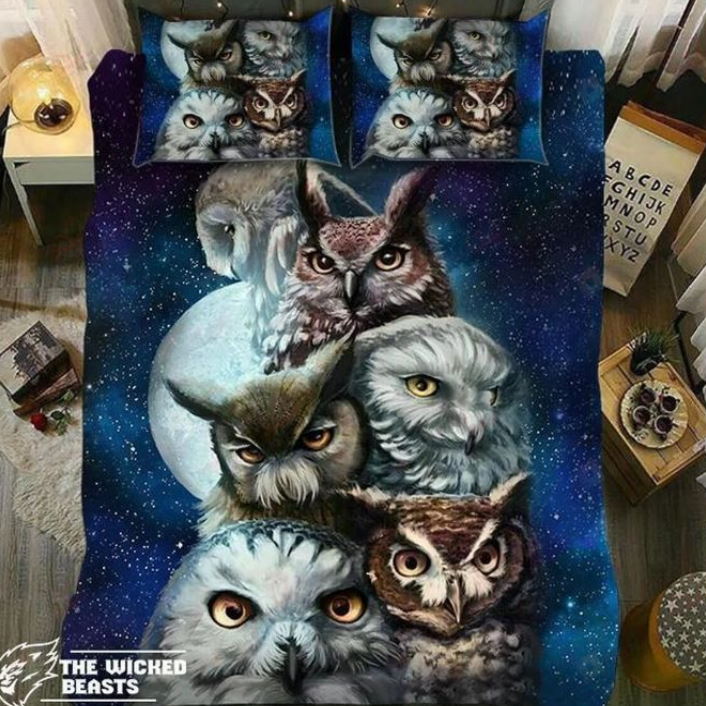 The Wise Old Owl 3D Bedding Set