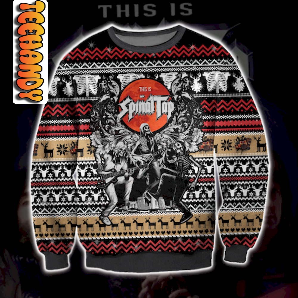 This Is Spinal Tap Ugly Christmas 3D Sweater