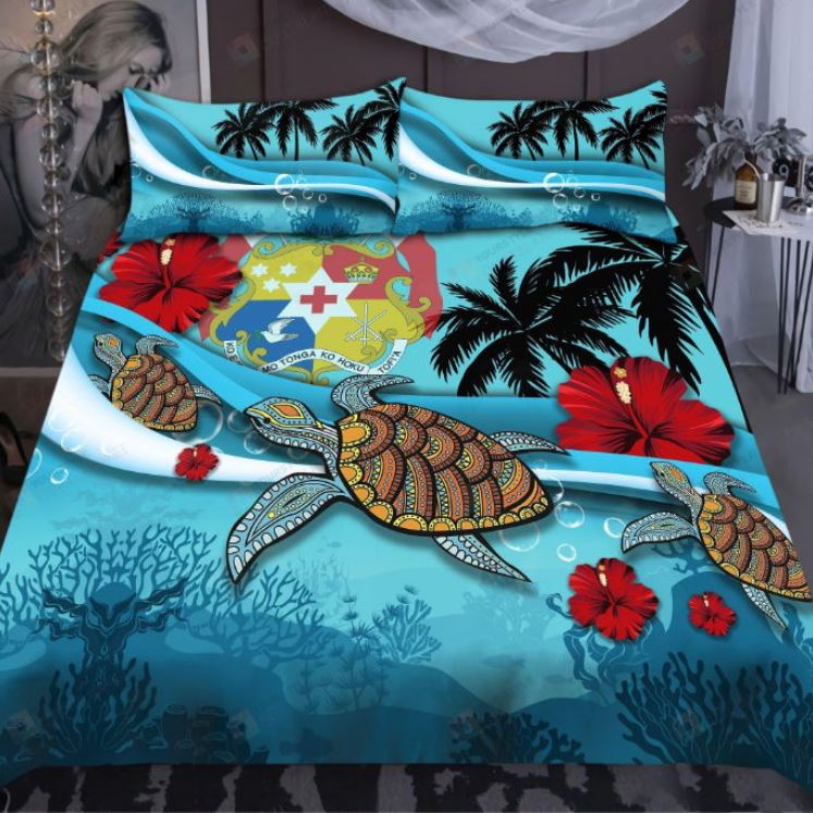 Tonga Turtle All Over Printed 3D Bedding Set