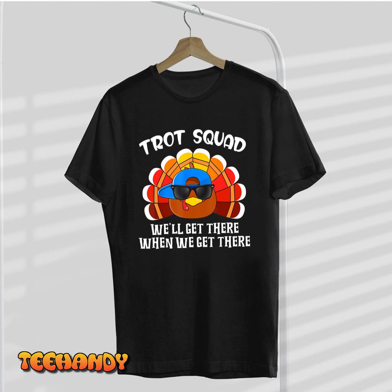 Turkey Trot Squad Funny Thanksgiving Running Costume T-Shirt