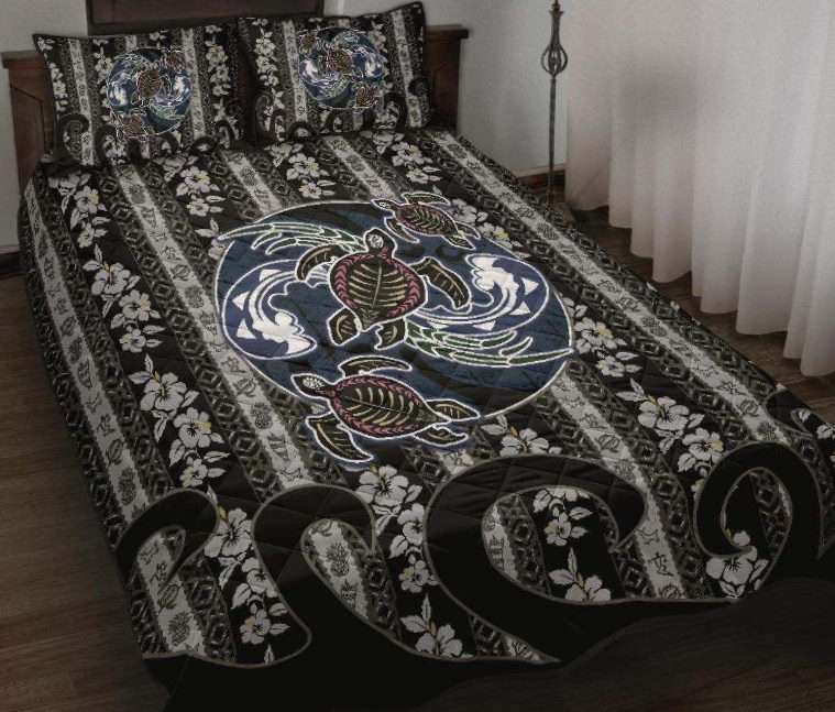 Turtle Black All Over Printed 3D Bedding Sets