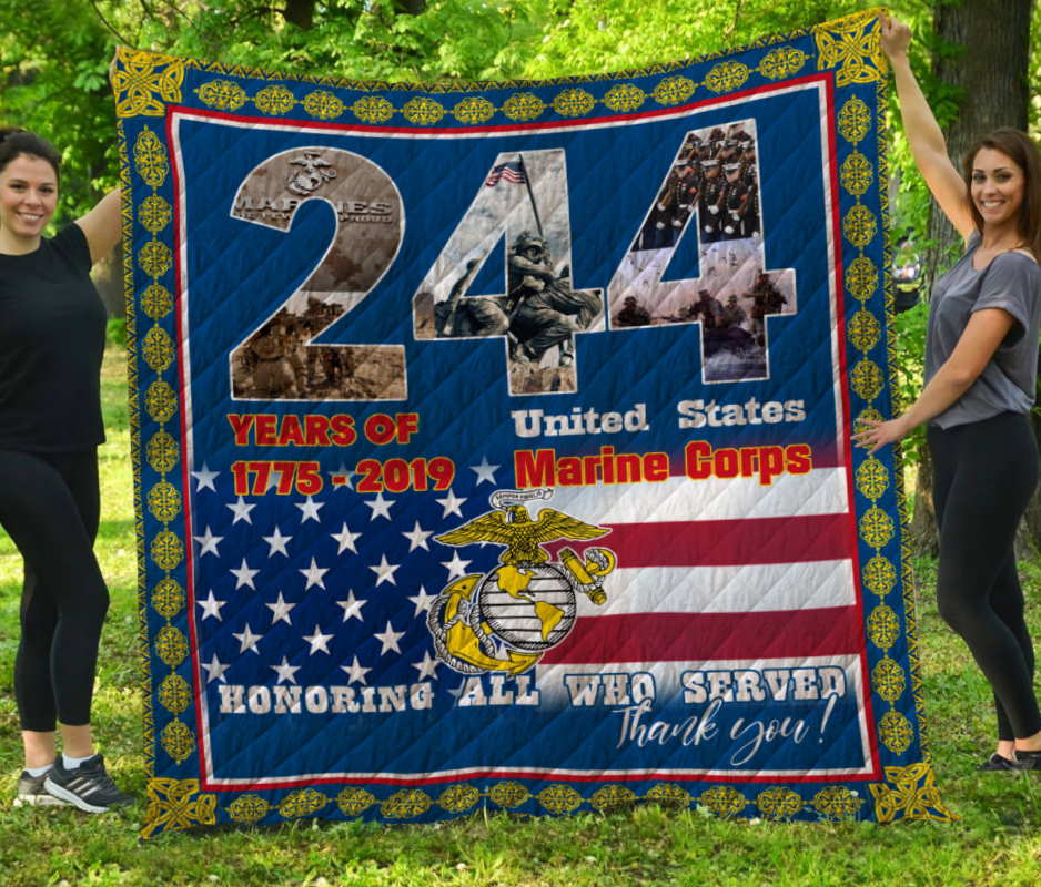 United States Marine Corps 3D Quilt Blanket