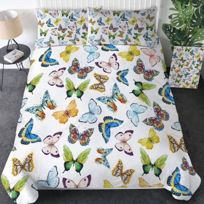 Various Breeds Of Butterflies 3D Bedding Set