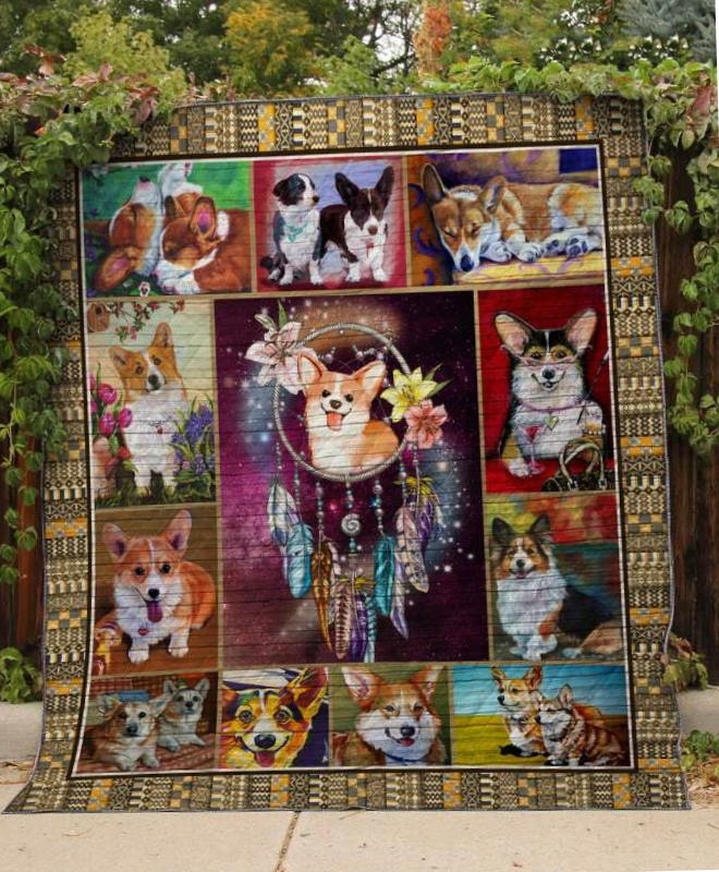 Vb Corgi 3D Quilt Blanket