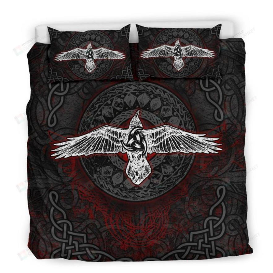 Viking Raven 3D Bedding Set