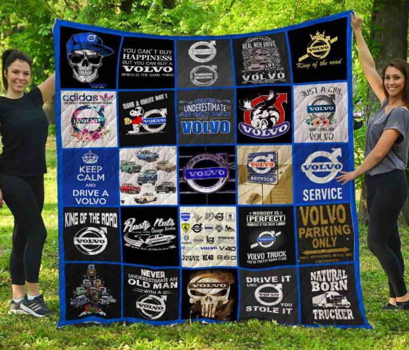 Volvo 3D All Over Printed Quilt Blanket