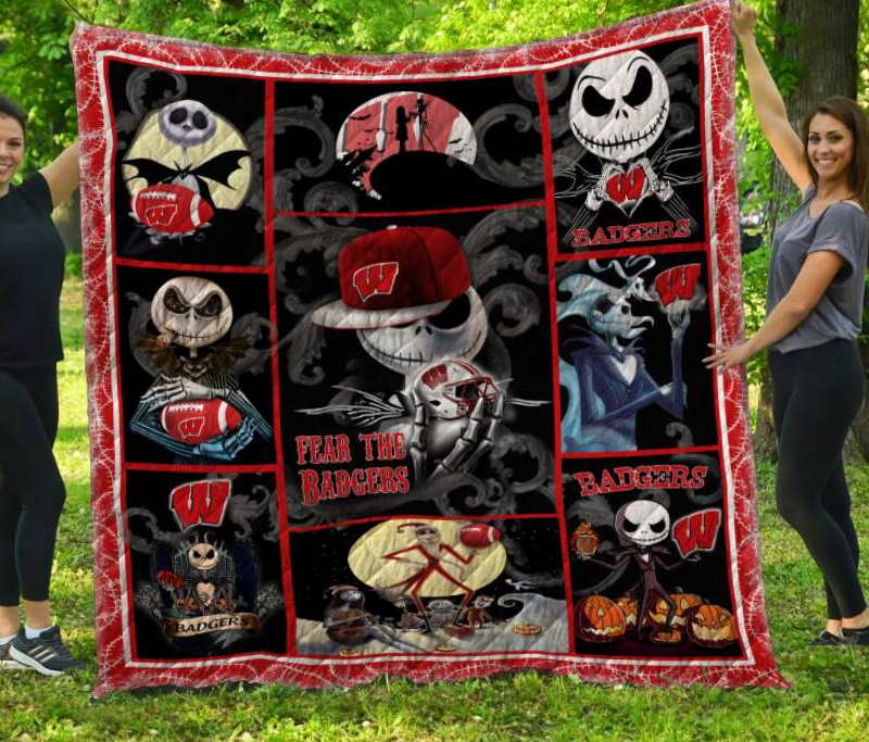 W Badgers 3D Quilt Blanket