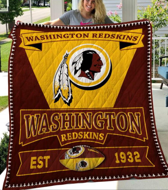 Washington Redsking 3D Quilt Blanket