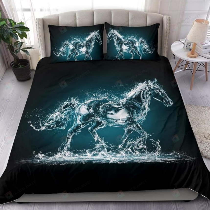 Water And Horse Shape 3D Bedding Set