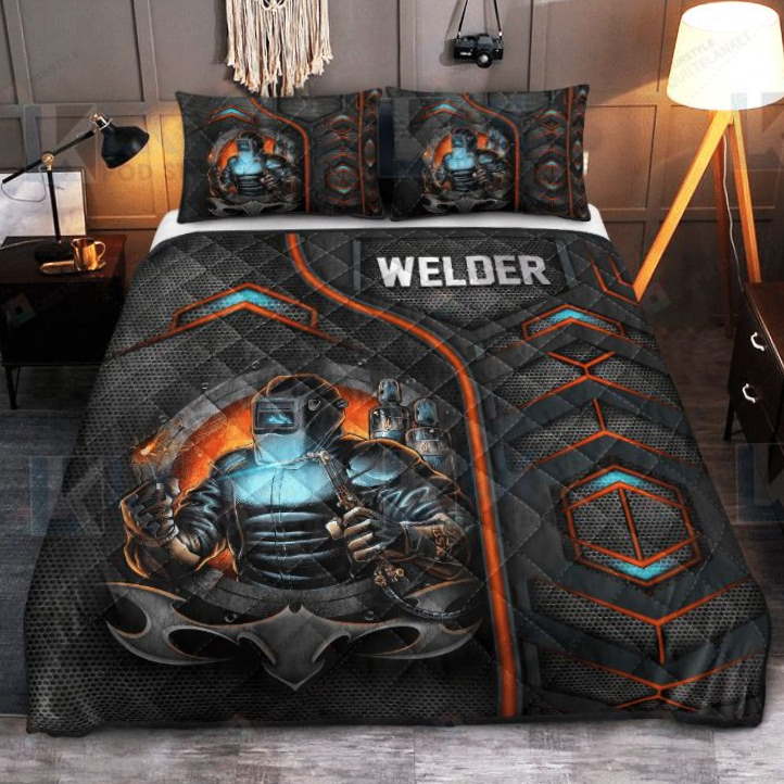 Welder Carbon Pattern 3D Bedding Set