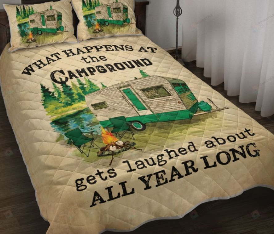 What Happens At The Campground Bedding Set