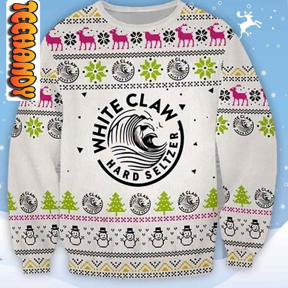 White Claw Hard Seltzer Ugly Christmas Sweater