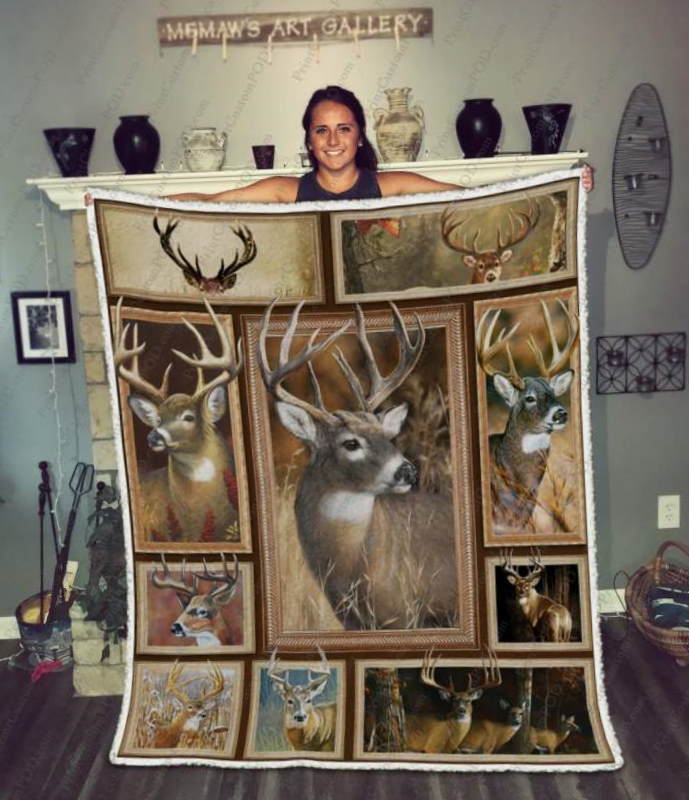 Whitetail Deer 3D Quilt Blanket