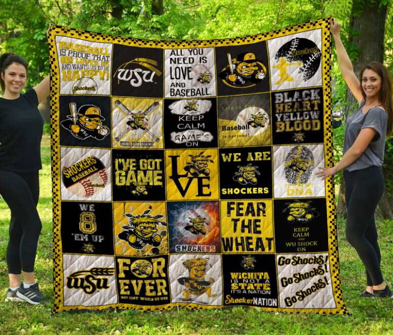 Wichita State Shockers 3D Quilt Blanket