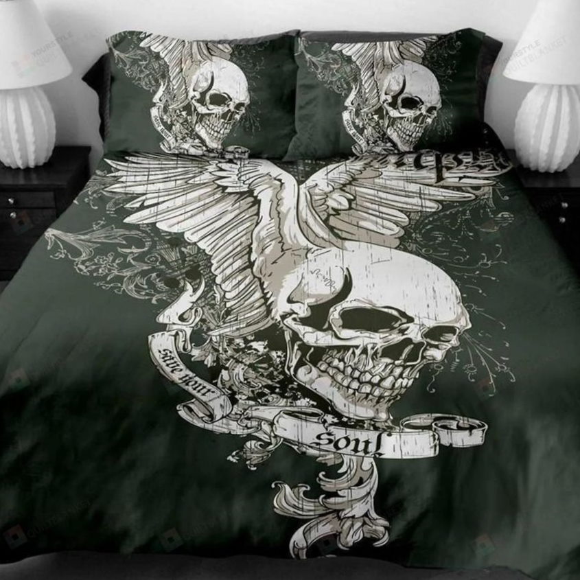 Winged Skull Soul Bedding Set