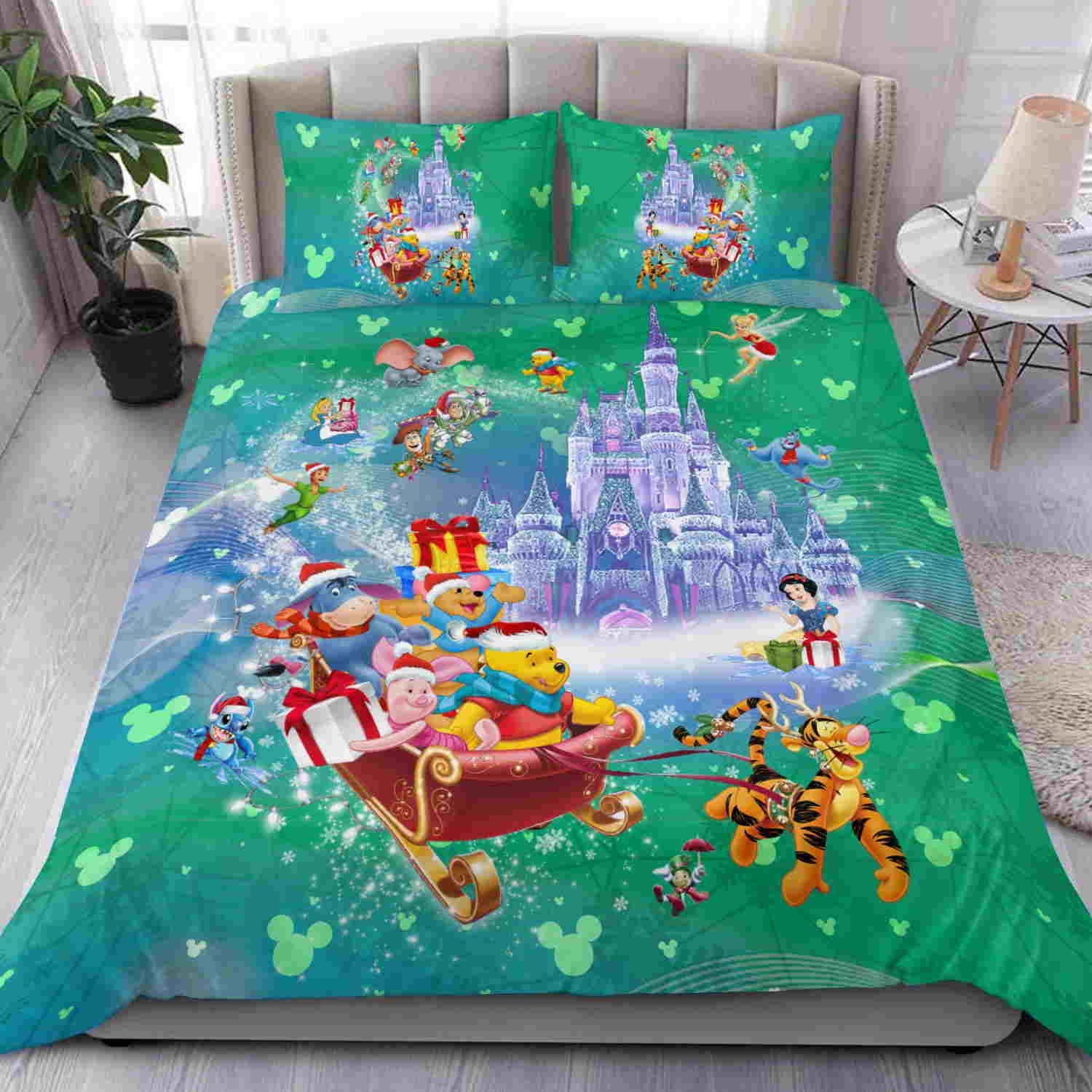 Winnie The Pooh Disney Graphic Cartoon Bedding Set